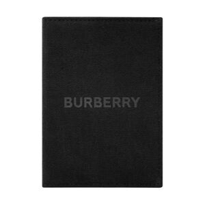 BURBERRY Textured Black Passport Holder